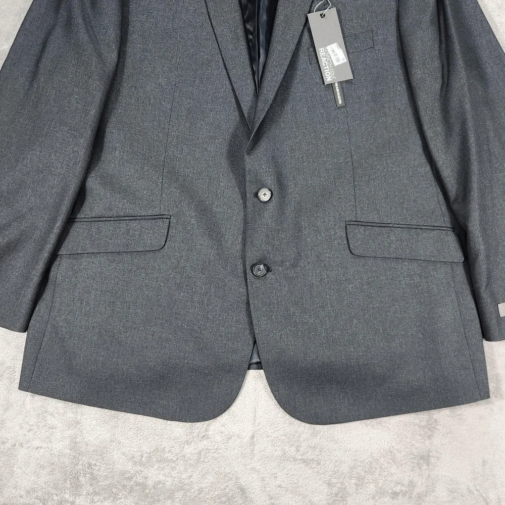 Kenneth Cole Reaction Sportcoat Mens 48R Blue Two Button Notch‎ Lapel 10-768051